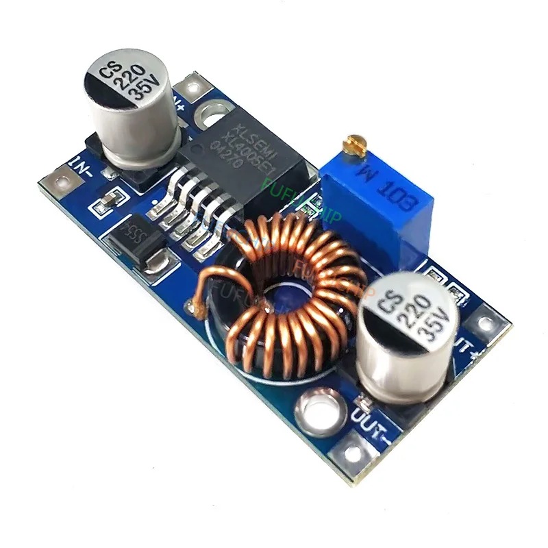 5A Max DC-DC XL4005 Step Down Adjustable Power Supply Module LED Lithium Charger Board