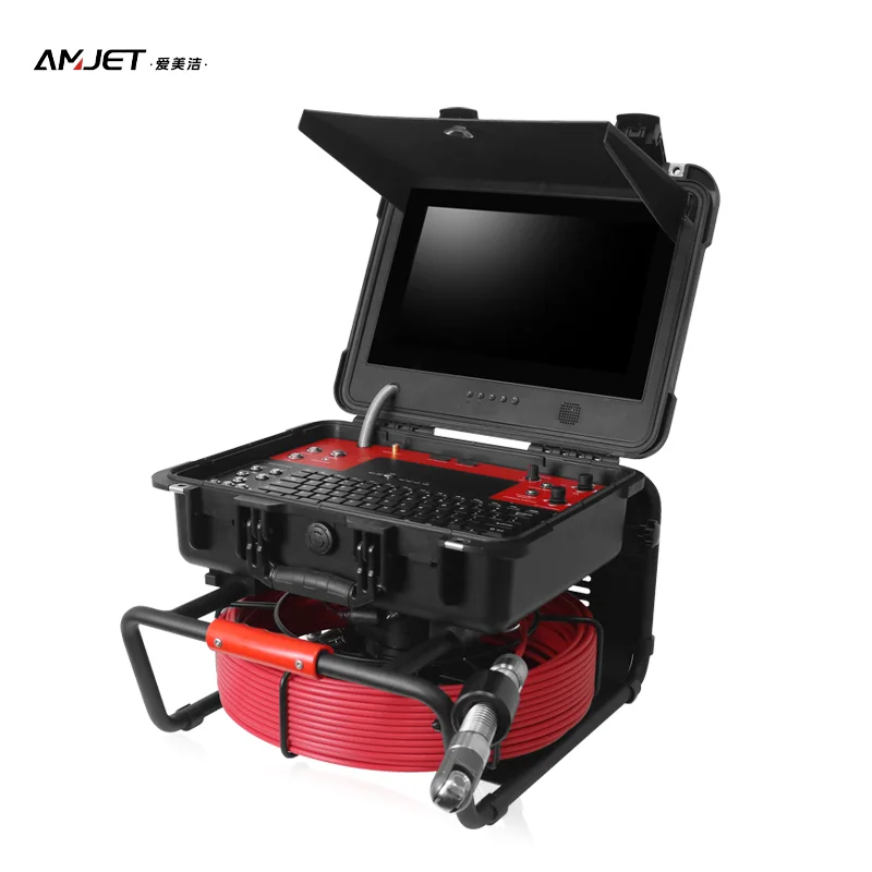 1080P Borescope 512 HZ V9 Drain Inspection Sewer Camera with Locator 13-inch Auto-levelling Industrial 33mmx78mm Camera Head AA