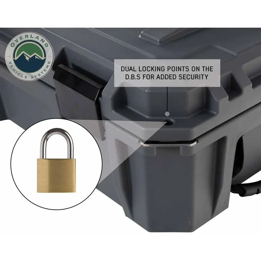 Gray 117 QT Dry Box with Drain, Bottle Opener, Waterproof Seal, Heavy-Duty Latches, and Nylon Handles | Safe, Dry, and Organized