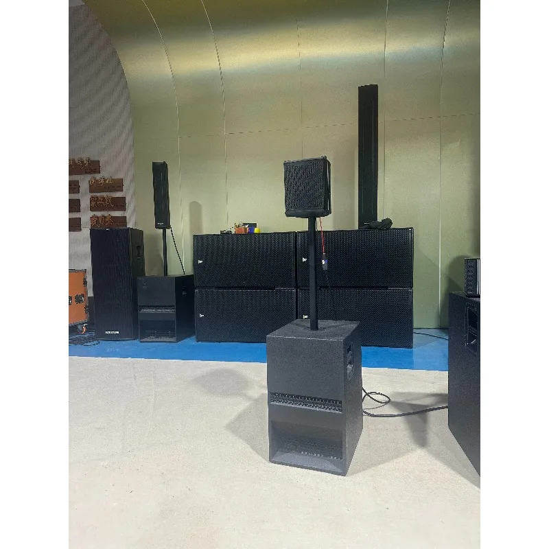 100W 6.5 Inch Coaxial Column Speaker Match 600W 12 Inch Active Subwoofer Church Stage High Fidelity Professional Audio Device