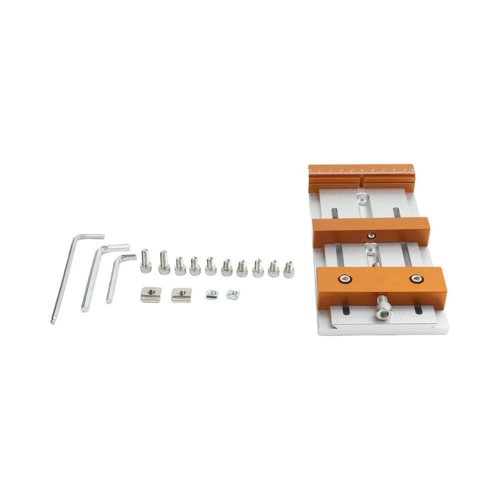 CNC Vise Worktable with Machined Components for Consistent Clamping Performance on For Desktop CNC Engraving Machines