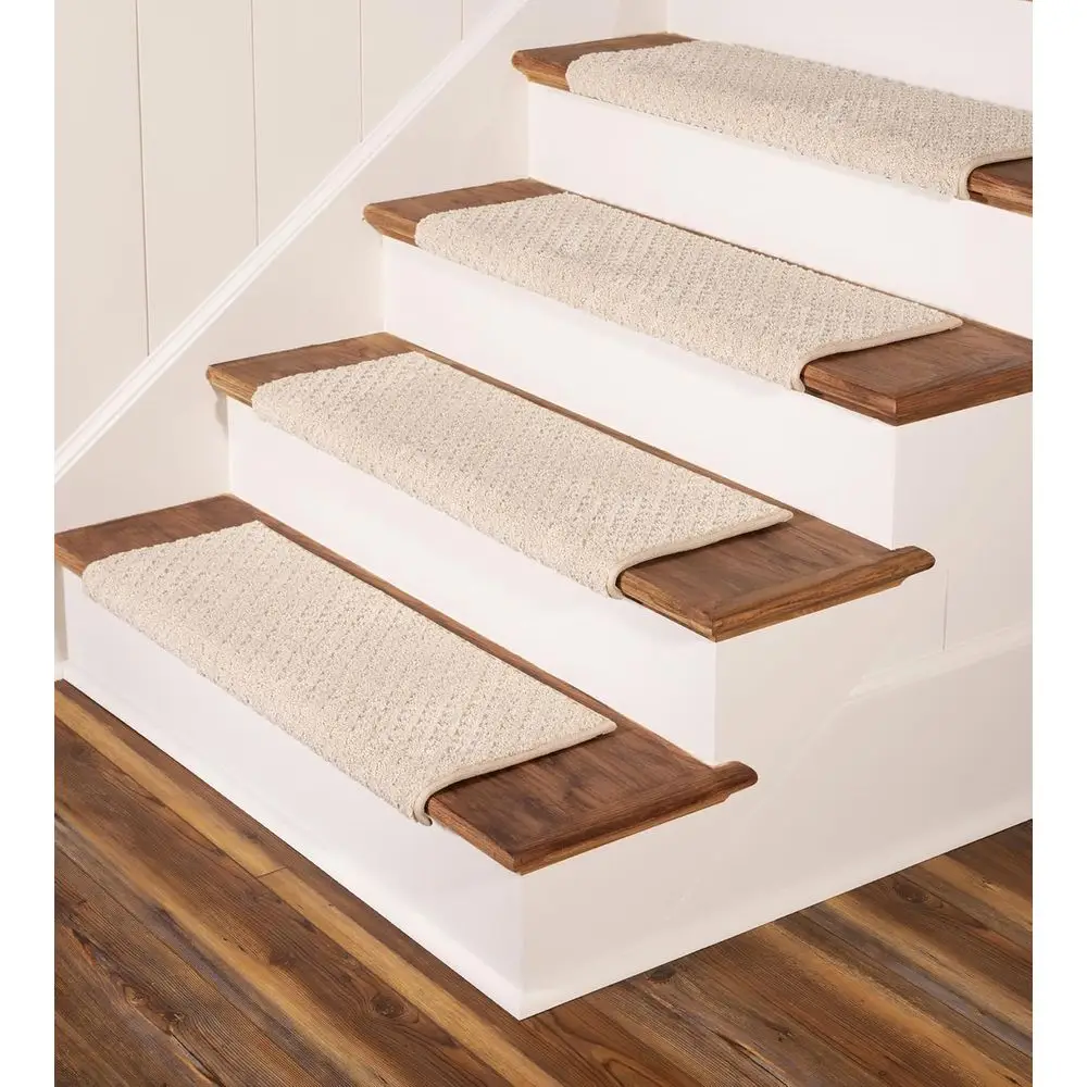 

Anti-Slip Indoor Stair Mats for Wooden Stairs, Bayside Charm, Crystal Canyon, 31x9.75 Set of 4