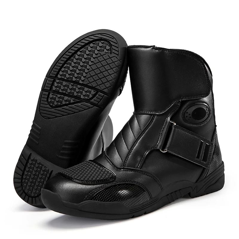Winter Motorcycle Boots Men Waterproof Motocross Riding Boot Men's Motorbike Shoes Breathable Anti-slip Motos Protective Boots