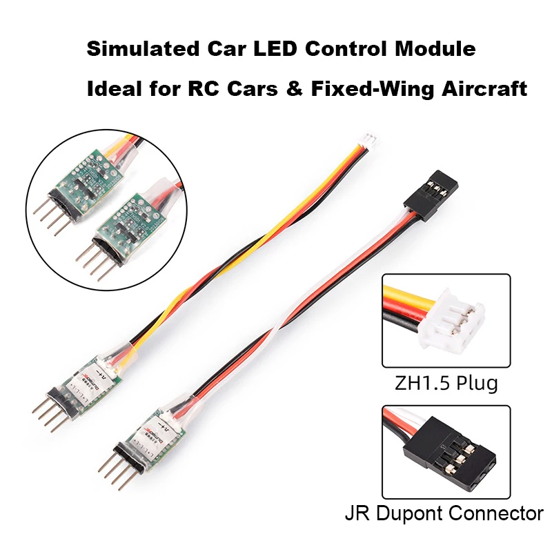 DUMBORC 3CH RC Lichtsteuerungssystem mit Fernbedienung, LED-Schalttafel für RC-Auto, Crawler, Truck, Starrflügler, Flugzeug, Boot – Detail 9