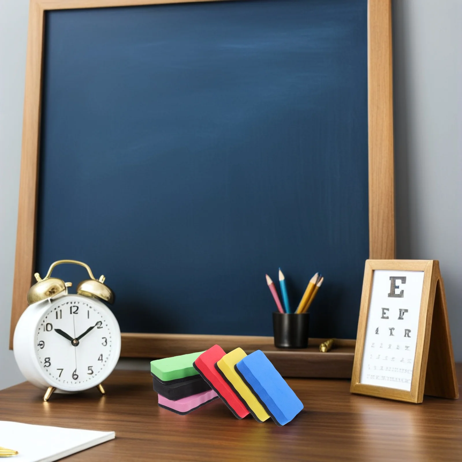 12 قطعة ممحاة اللوحة المغناطيسية عالية الكثافة ورأى الجاف محو ماركر مزيل للزجاج الخزف الأسطح غير المسامية الفصول الدراسية عدة #4