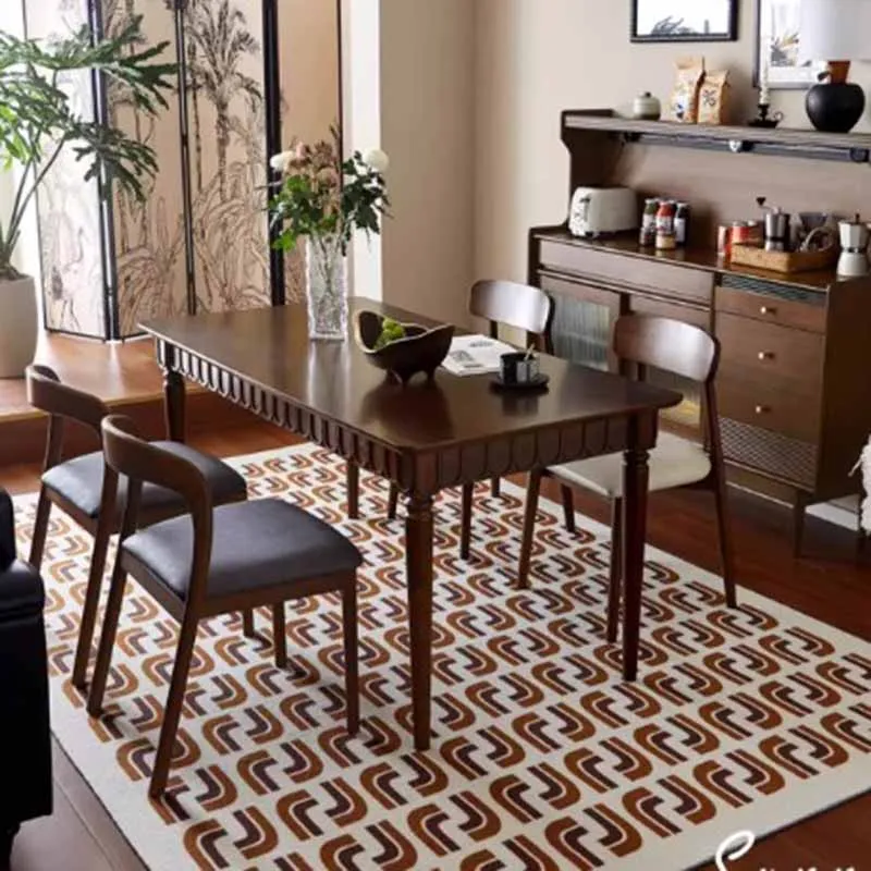 Centerpiece Unique Dining Table Designer Nordic Floor Big Rectangular Dining Table Room Center Tavoli Da Pranzo Home Furniture