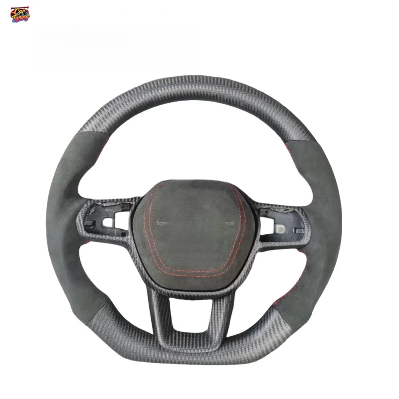 Customizable Racing Carbon Fiber Steering Wheel with F1 Shape and 3 Spokes for Civic 11th Generation