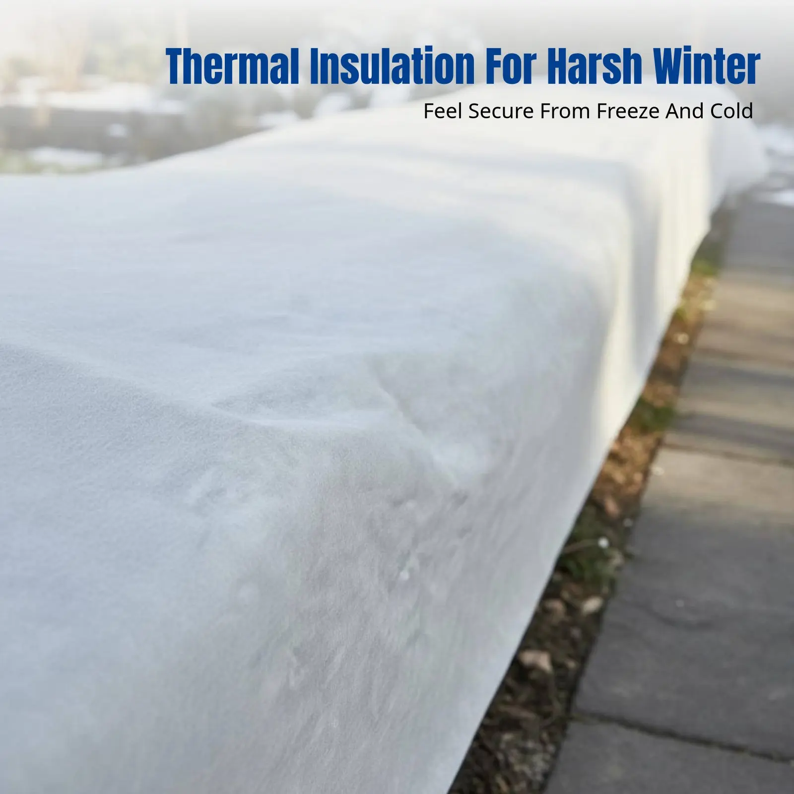 Upgraded Freeze Blanket, Thick Non-Woven Insulation, Tree Winter Protection, Breathable Garden Cover