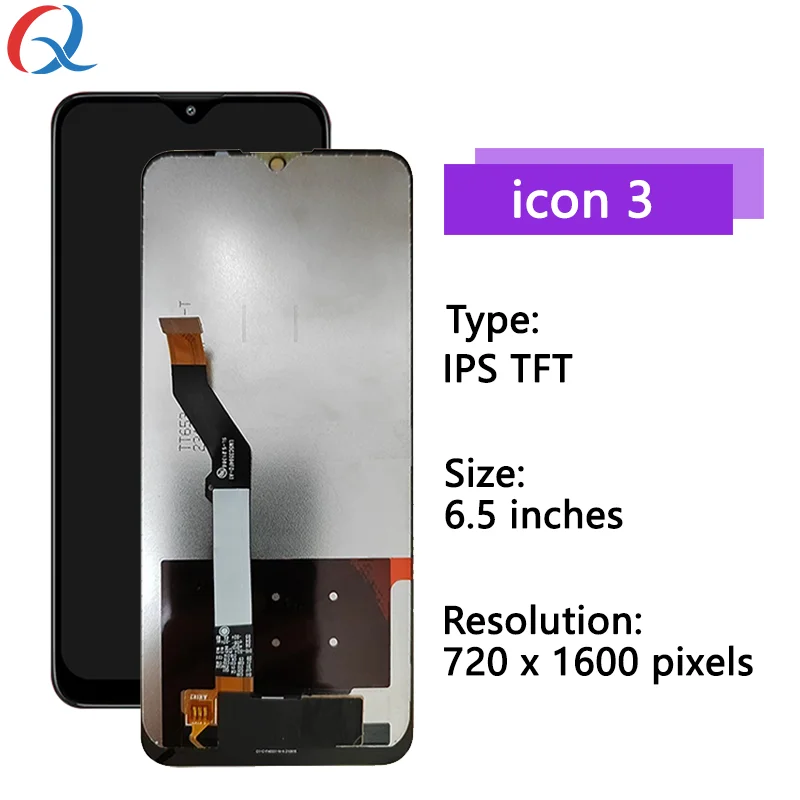 Mobile Phone Lcds For Cricket Icon 3 screen replacement Ercan for Cricket Icon 3 lcd display pantalla