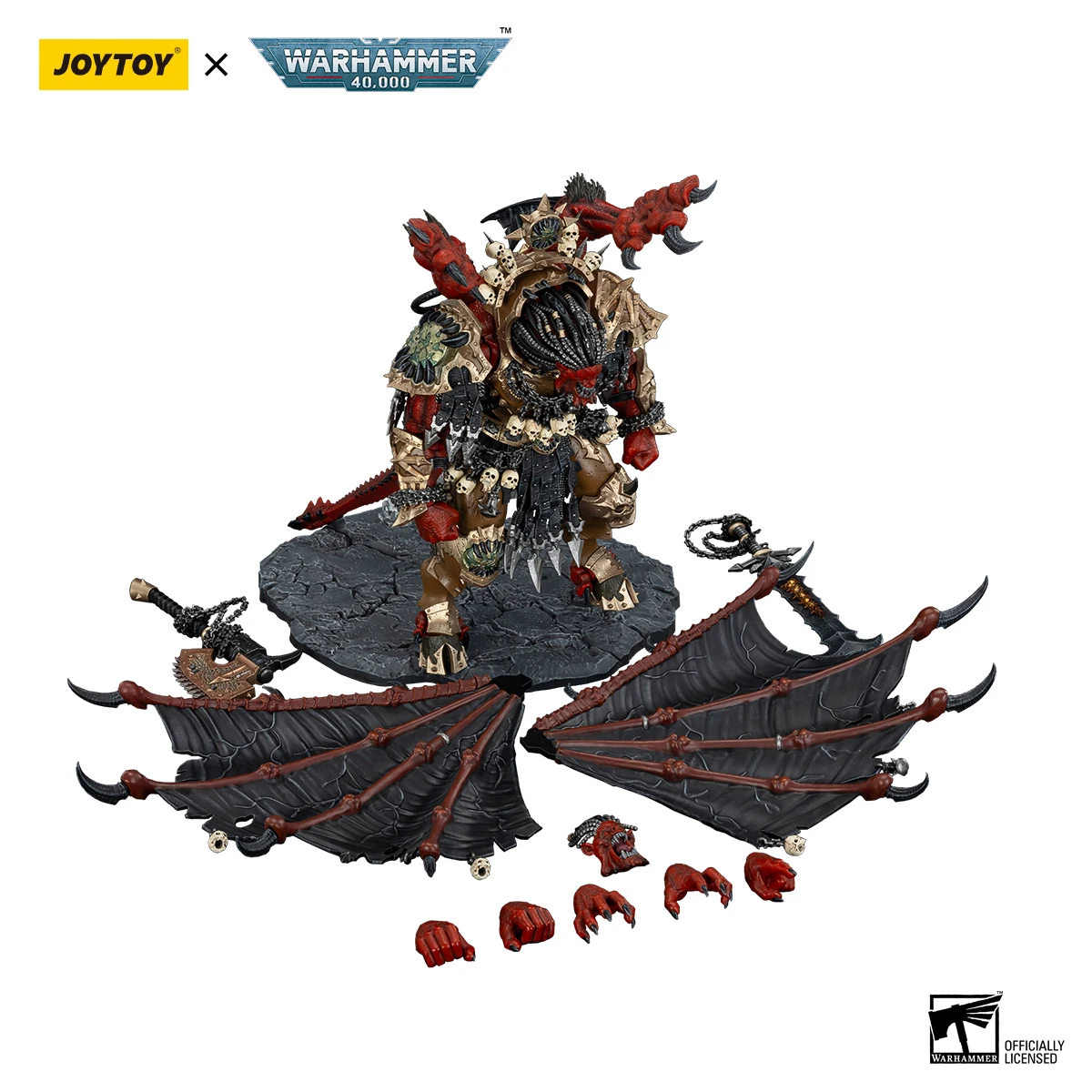 [Précommande] JOYTOY Warhammer 40,000 1/18 figurines World Eaters Angron, Daemon Primarch of Khorne modèle garçon jouet