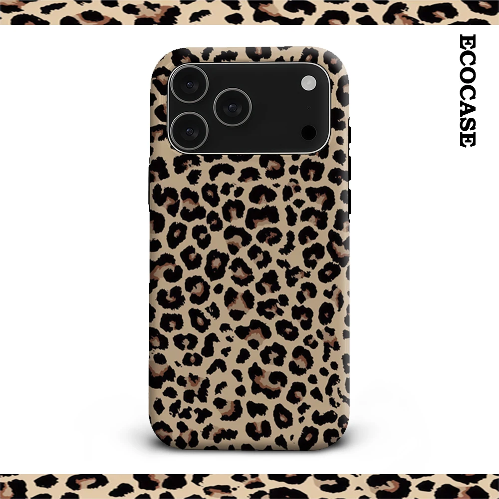 Klassische Leopardenmuster IPhone 17 Must-Haves Handyhülle für IPhone 17 16 15 14 13 12 11 Pro Max Plus Doppelschichtige Rückseite