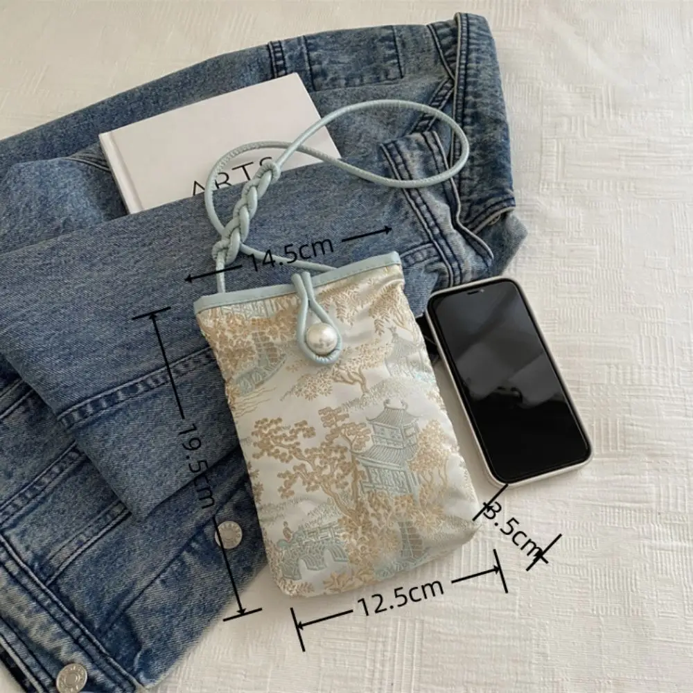 อินเทรนด์สไตล์จีนใหม่กระเป๋าสะพายกระเป๋าสตรีขนาดเล็กกระเป๋าCrossbodyกระเป๋ากระเป๋าสตางค์แบบพกพากระเป๋าโทรศัพท์มือถือ