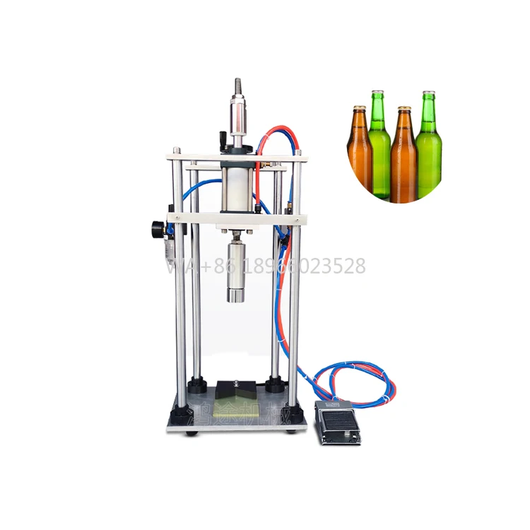 آلة ضغط الهواء الصغيرة شبه الأوتوماتيكية لزجاجة النبيذ YellowLid #1