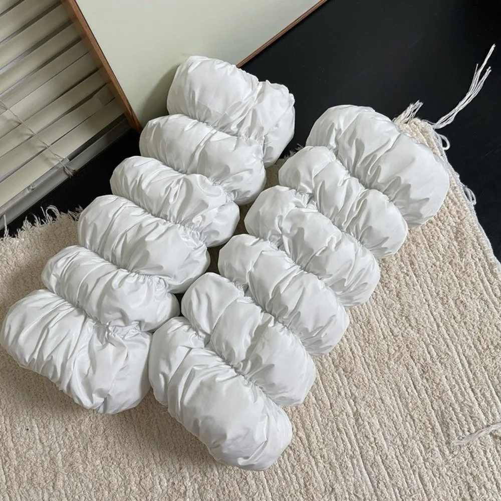 

Fashion Thickened Down Cotton Leg Warmers Fluffy Solid Color Loose Socks Foot Cover Mid-calf Warm Boots Cover Fall Winter