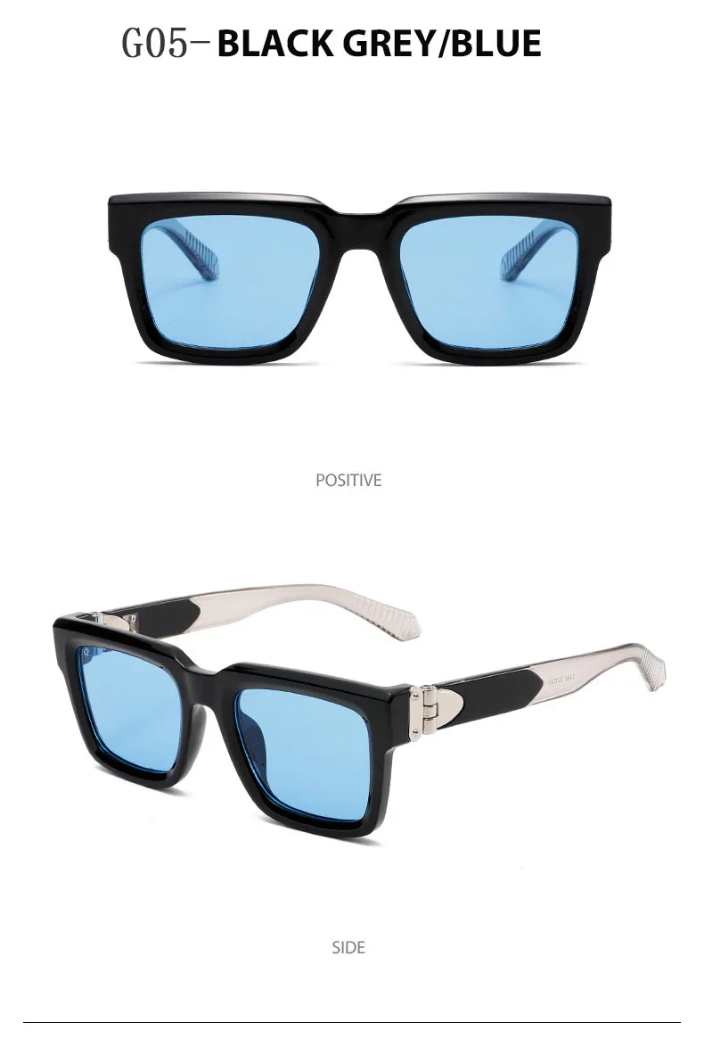 Millionär Quadratische Sonnenbrille Männer Vintage Luxus Sonnenbrille 2025, trendige Mode Gläser Gafas De Sol Hombre Lunette Soleil Femme – Detail 20