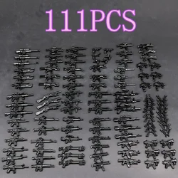 MOC Weaponry Rifle Pistol Equipment Set Guns Military Weapons Compatible Figures Building Block Brick Mini Children Toys Hobbies