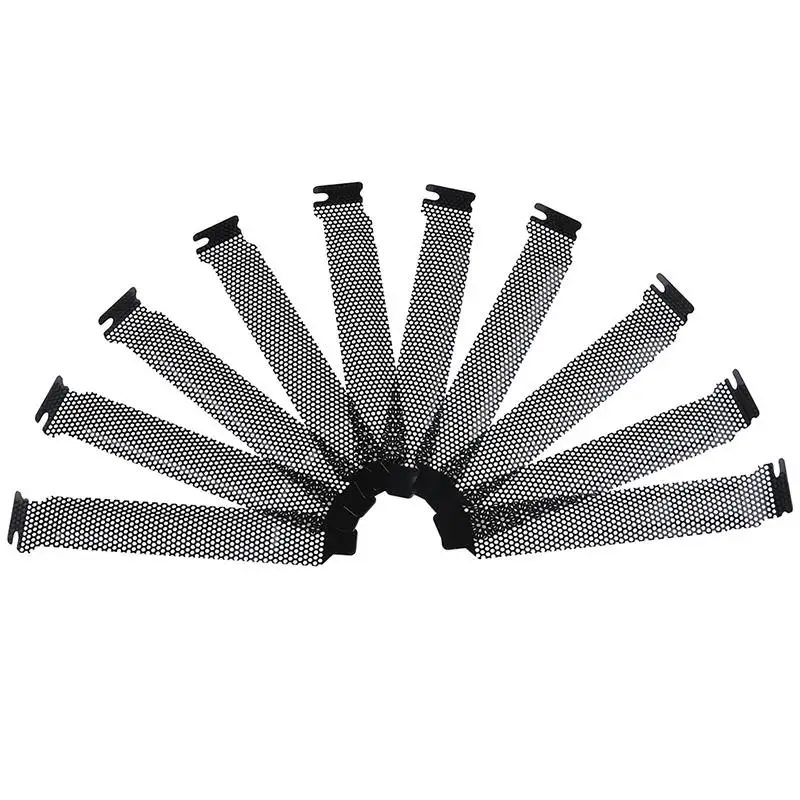 

10Pcs/lot Steel Hard Black Dust Filter Blanking Plate PCI Slot Cover New