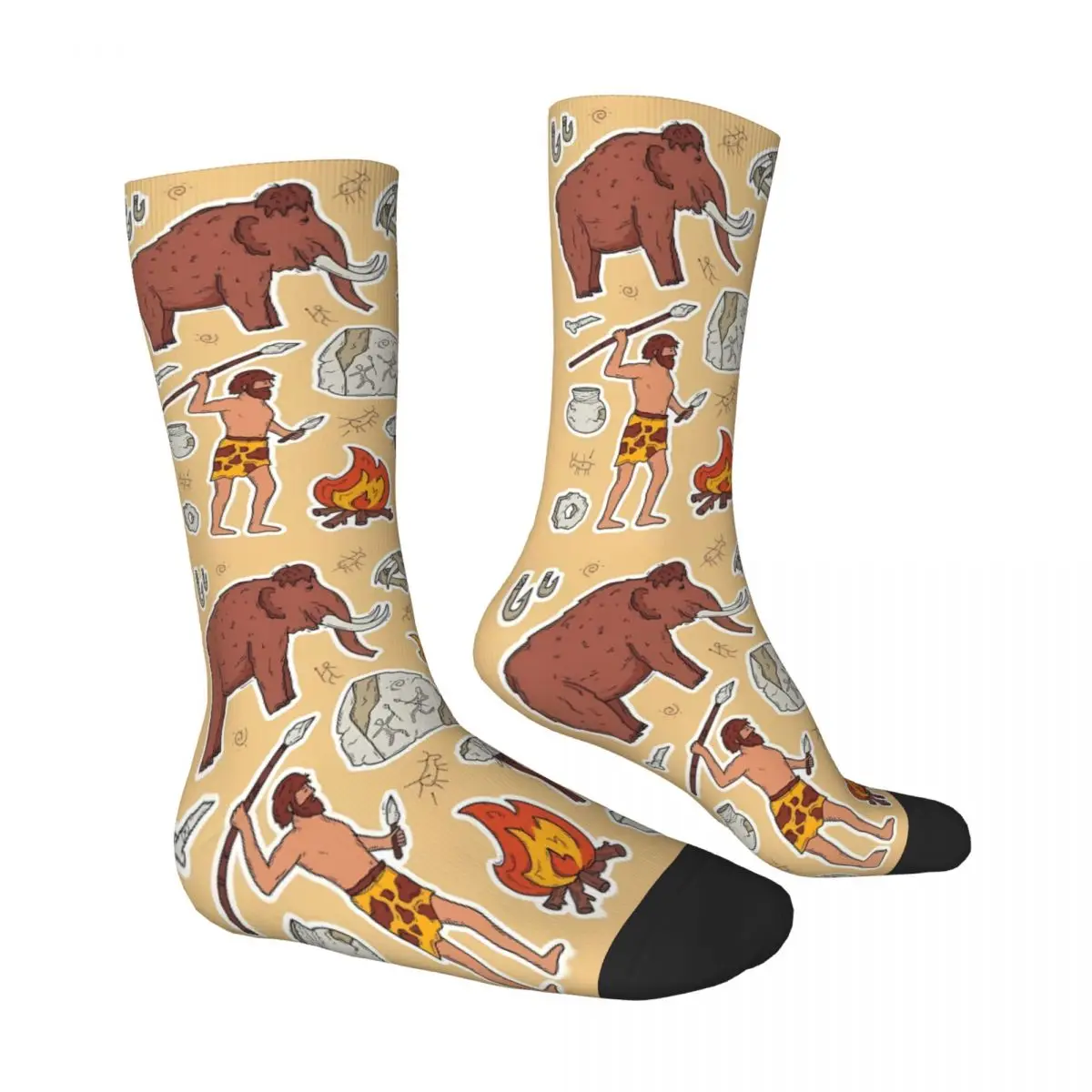 Chaussette Imprimée Tribus Primitives pour Homme, Polyester