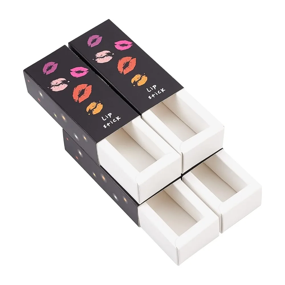 20 Pack Black Lipstick Packaging Boxes Lip Gloss Boxes Essential Oil Bottle Packaging Boxes 3.5x1x1 inch for DIY Lipstick Beauty