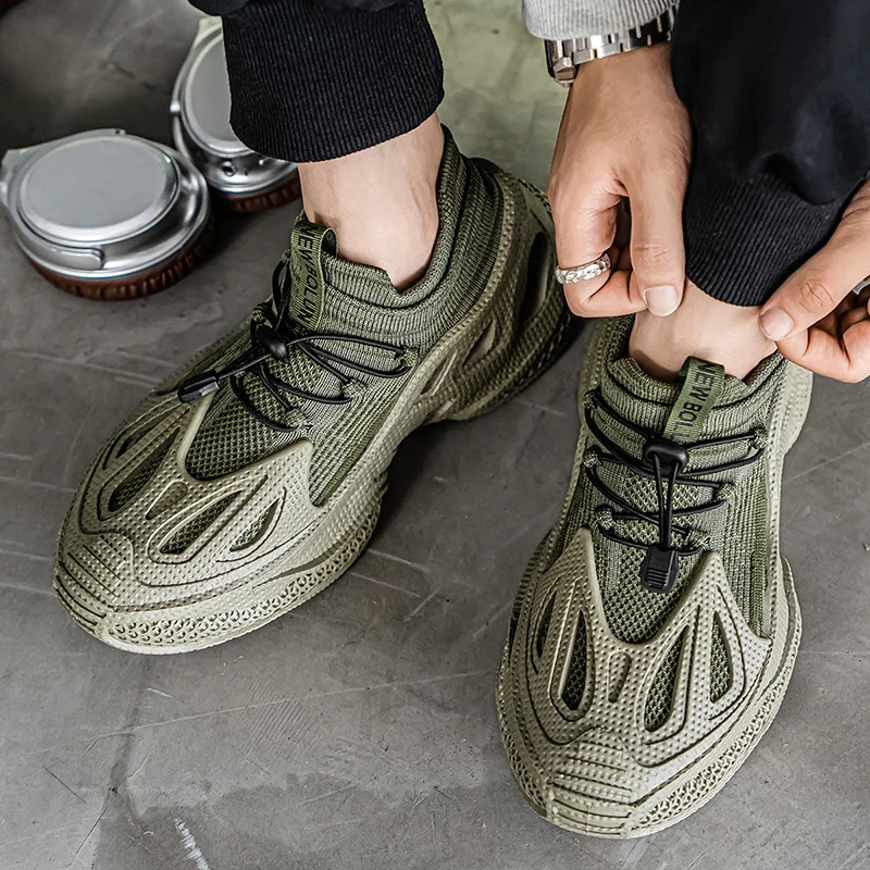 

Мужские прогулочные кроссовки, удобные мужские носки без шнуровки, дышащая спортивная обувь для бега, модная мужская повседневная обувь с сеткой на открытом воздухе