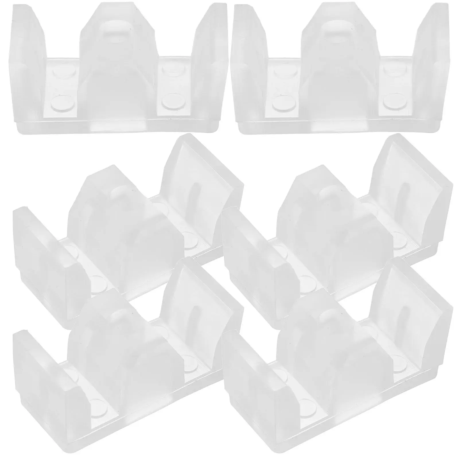6Pcs Sliding Glass Door Anti Collision Block Pad Shower Room Door Bottom Guide Stopper Silicone Bumper Noise Reduction