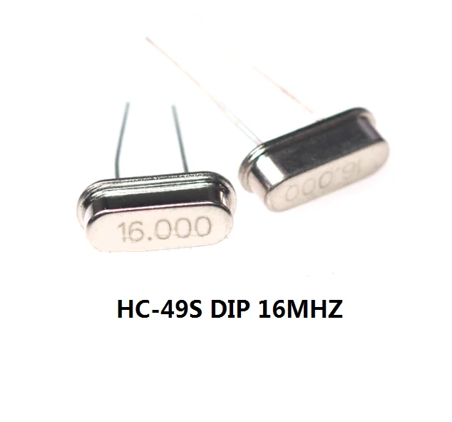 Free Shipping One Lot 10Pcs 16.000 MHz 16 MHz Crystal HC-49/S Low Profile 16mhz 16M DIP 16.000MHZ