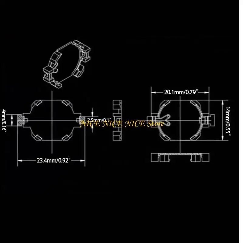 لـ GBC لبطاقة لعبة CR1616 CR1620 CR1625 حامل خلايا البطارية