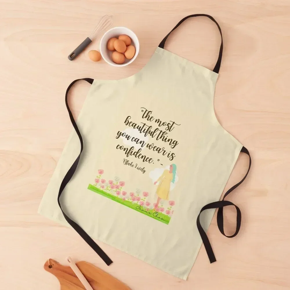 

The most beautiful thing you can wear is confidence Apron kitchen girl Chef Uniform For Men Home Cleaning Apron