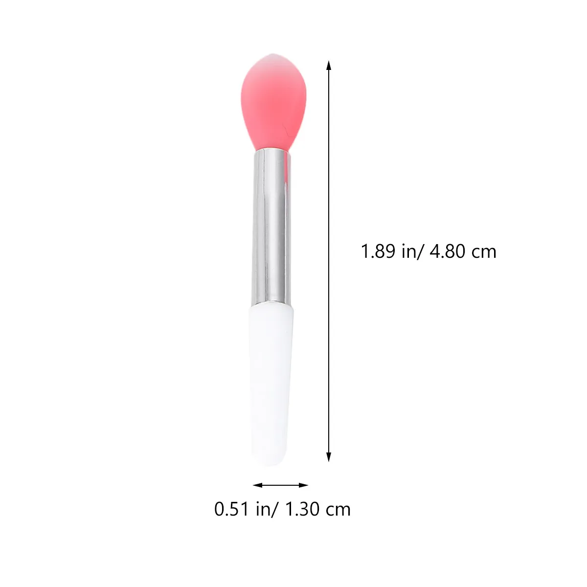 6Pcs Flesh Pink Watermelon Red Translucent Silicone Lip Brush Applicator Professional Lip Makeup Tool for Even Color Blending view 3