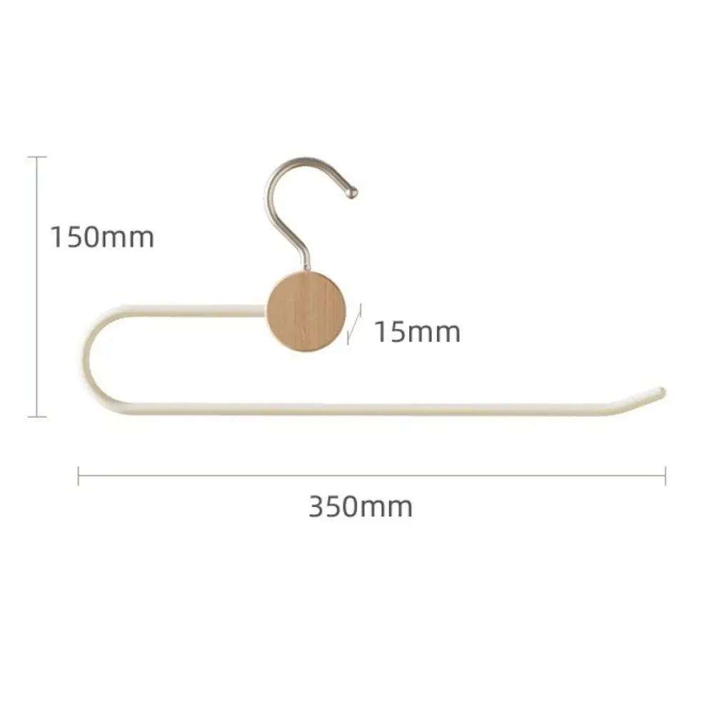Metal Pants Hanger Rotating Hook Open End Structure Door Hanging Rack Crease Free Non Slip Hanging Clothes Rack Pants Storage