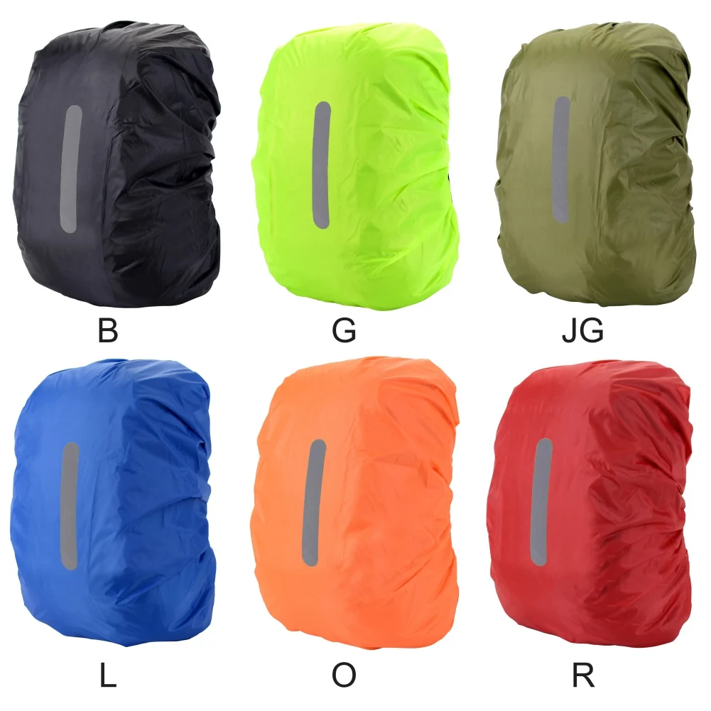 New Reflective Waterproof Backpack Rain Cover 30L-80L Outdoor Night Cycling Safety Light Raincover Case Bag Camping Hiking