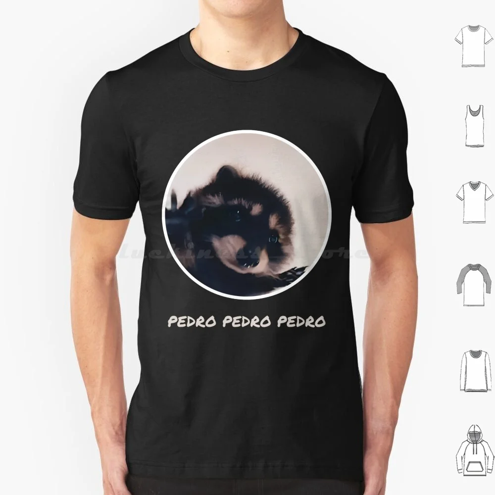 Pedro Raccoon T Shirt Big Size 100% Cotton Pedro Raccoon Meme Pedro Pedro Pedro Pedro Raccoon Cute Funny Dancing Viral Viral