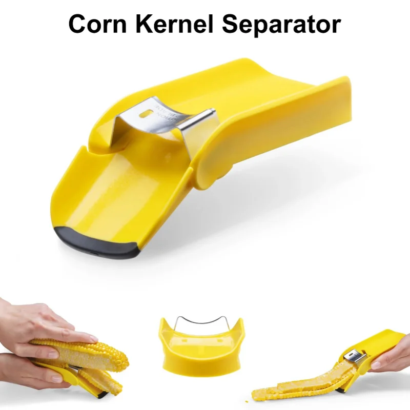 Hot sale Multi-function Portable Stainless Steel Corn Cob Stripper Kitchen Universal Gadget All-in-One Corn cob peeler & Cutter