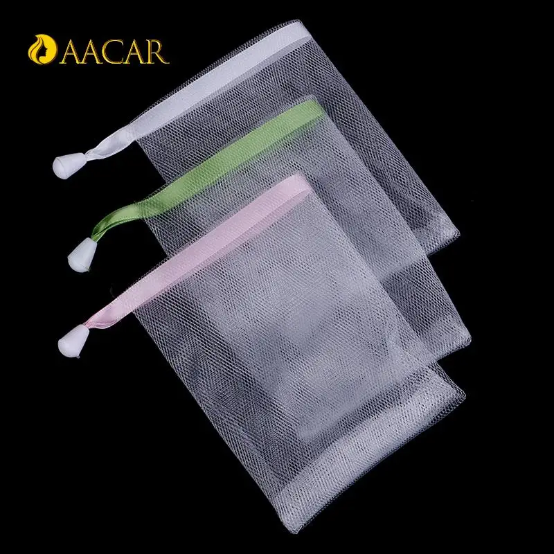 New 1pc Hanging Nylon Soap Mesh Bag Mesh Net For Foaming Cleaning Bath Soap Net Bathe Cleaning Gloves Face Clean Tools