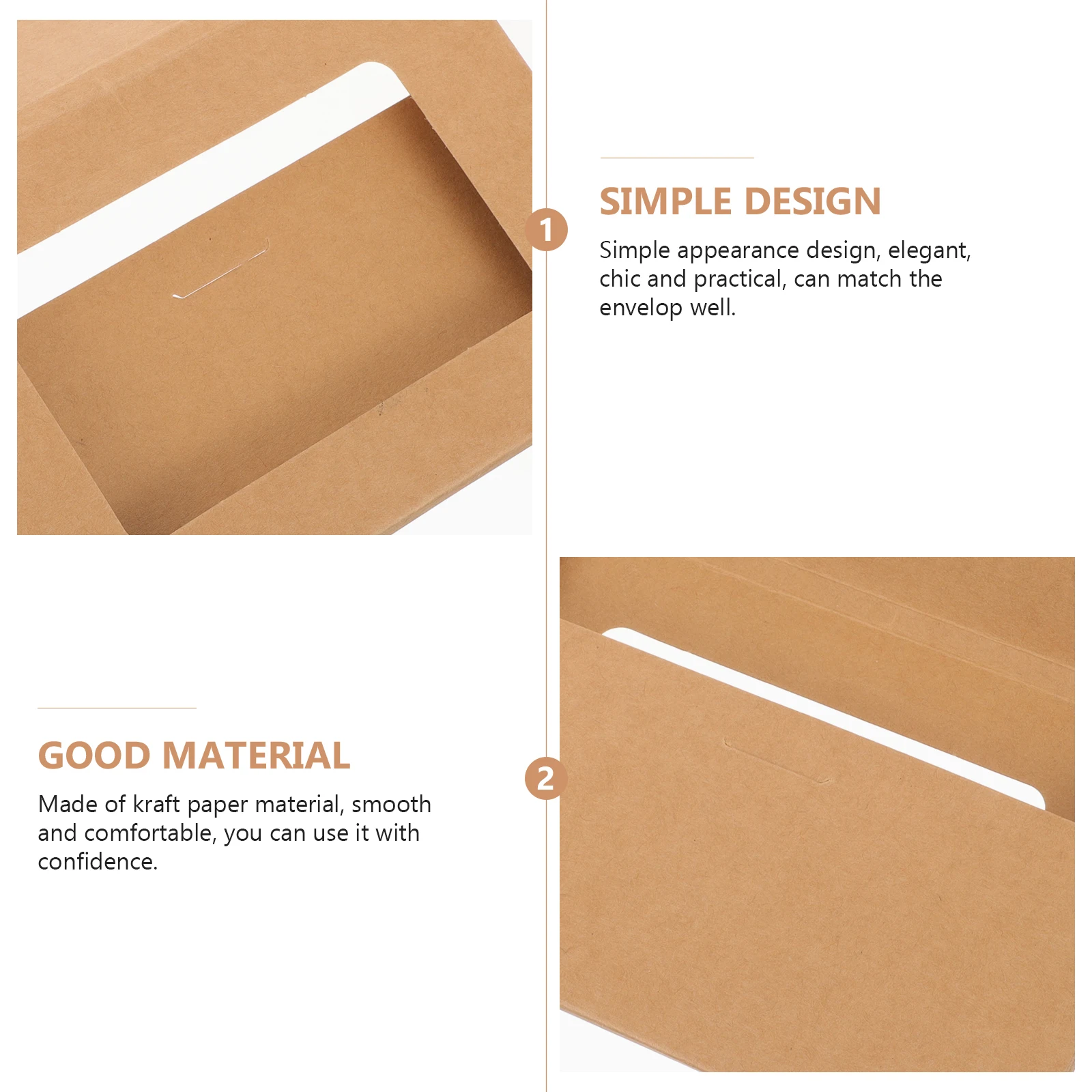

10 Pcs Postcard Box Postcards Envelop Paper Cases Small Cardboard Boxes Storage Containers Kraft