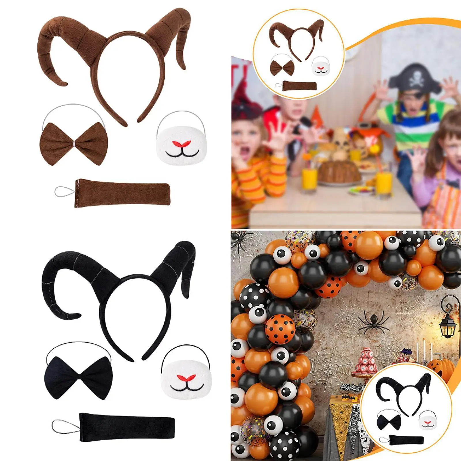 Antelope Headband Dress up Headwear for Birthday Masquerade Festival