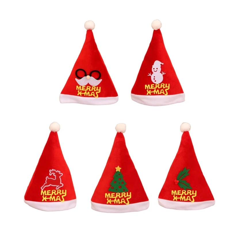 

12Pcs Christmas Hat Accessory Adult Santa Hat for Christmas Party