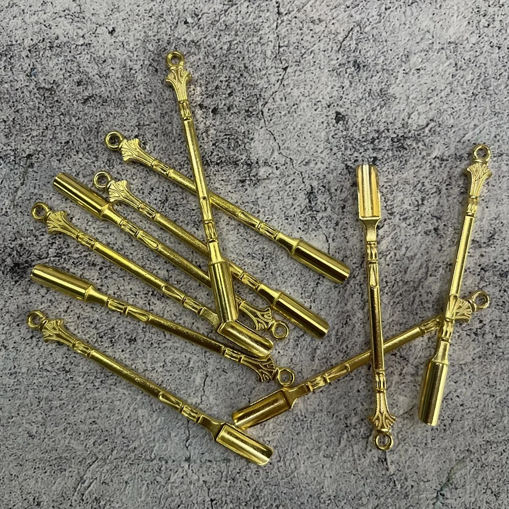 10 قطعة ملعقة صغيرة لمسحوق التبغ عشب الطب قياس ملعقة معدنية مجرفة صغيرة اكسسوارات الدخان