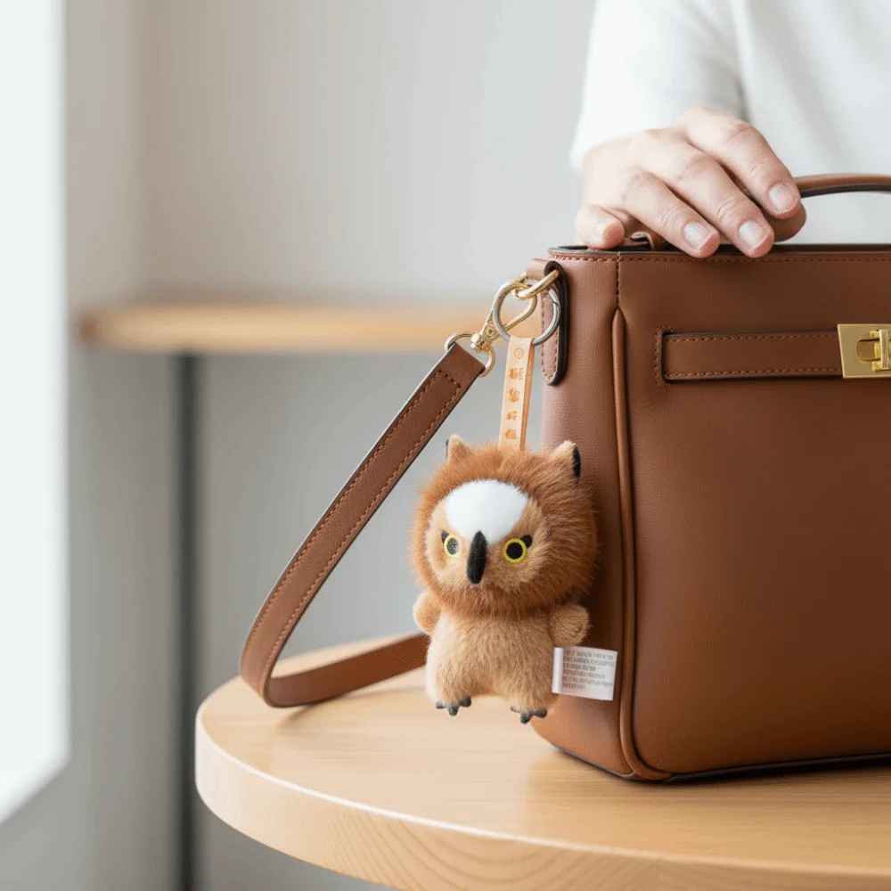 

The Unyielding Chicks Series Owl Keychain Mallard Mini Chickens Keychain Lightweight Adorable Macaw Pendant Birthday Gift