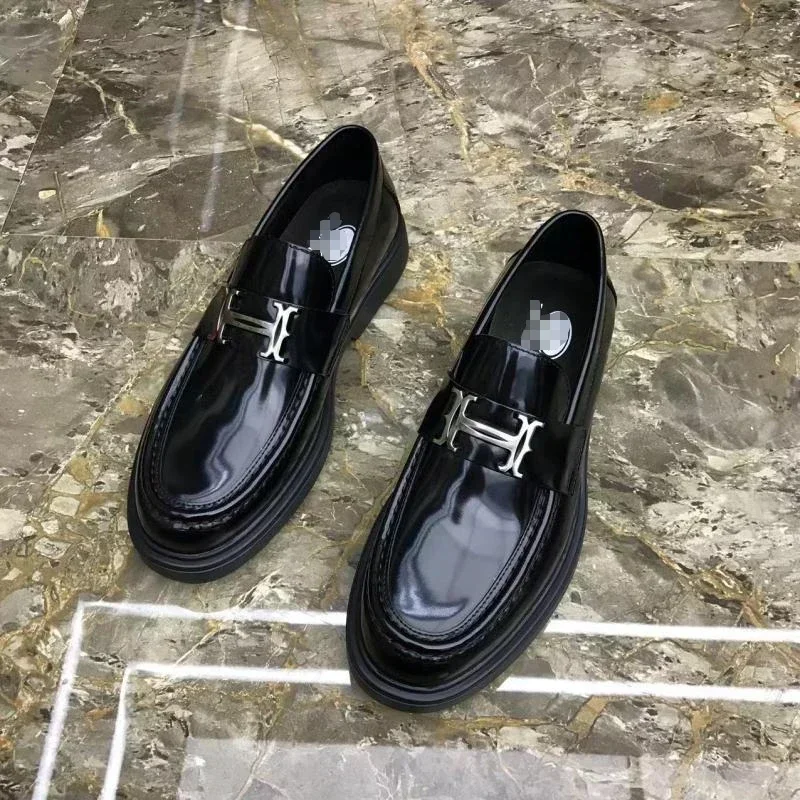 

Мужские туфли из натуральной кожи, черные, деловые, повседневные, для свадьбы