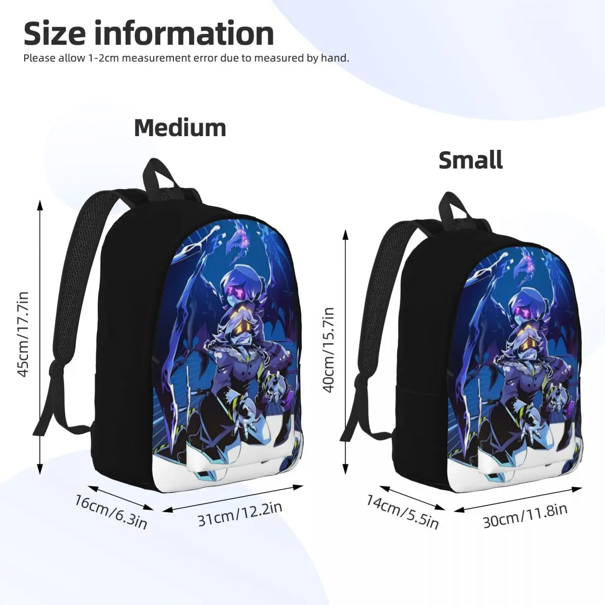 Murder Drones Fashion Backpack with Pocket High School Work Uzi Doorman Daypack for Men Women Laptop Shoulder Bag