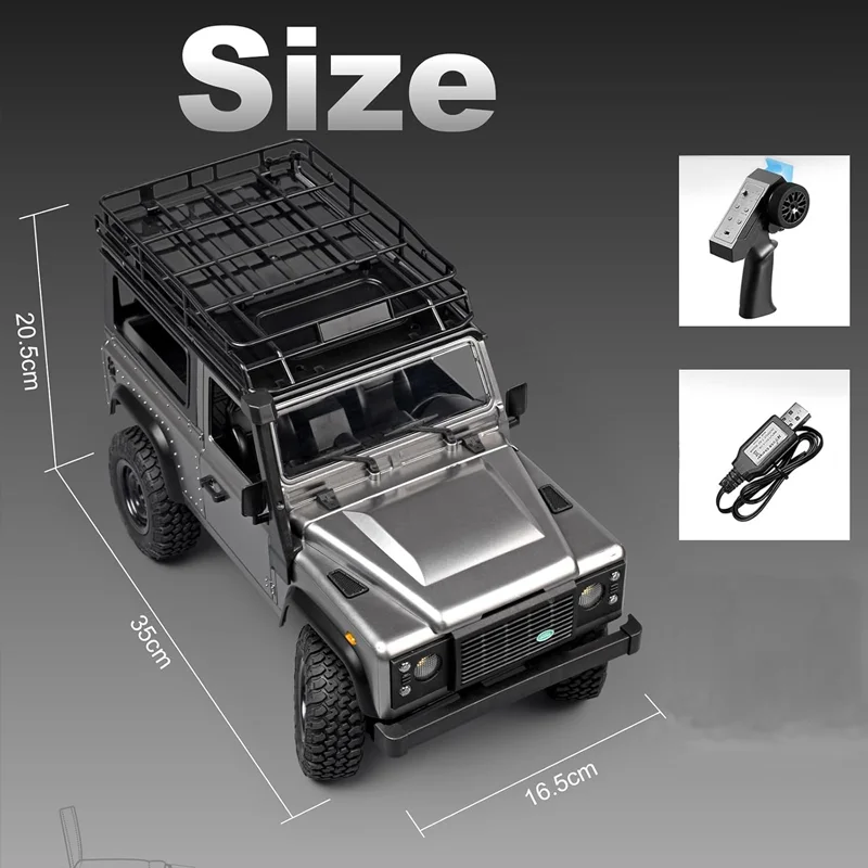 2.4G 4WD RC Climbing Truck MN98 MN99S 1/12 Full Proportion Remote Control Off-Road Truck With LED Light Crawler Toy For Boy Gift - view 6