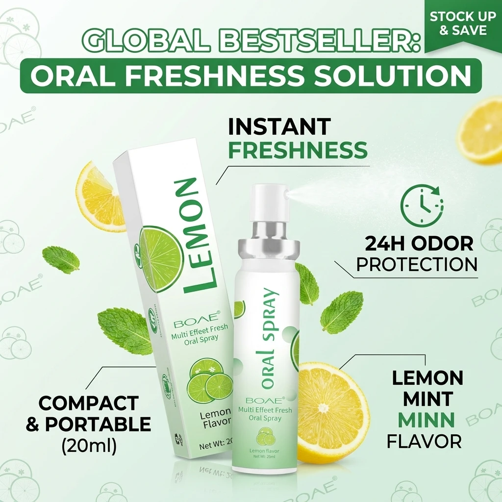 1/2/3pcs Oral Fresh Spray Mouth Freshener Oral Odor Treatment Oral Remove Bad Breath Fruit Persistent Oral Care Litchi Peach