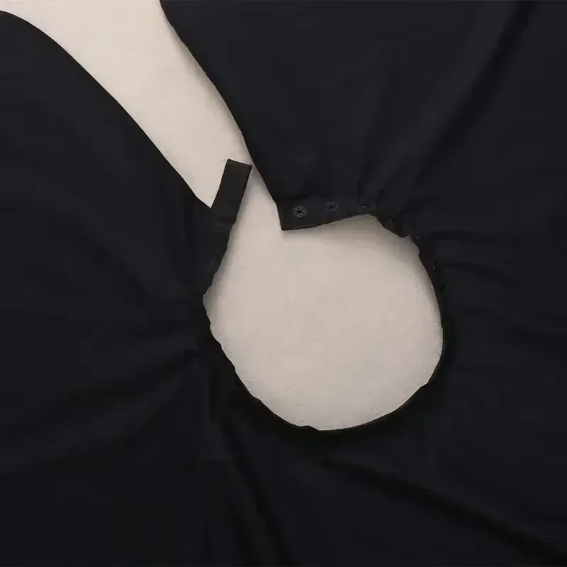 黒髪用ヘアカットケープ プロ用ヘアサロン理髪師用クロス ラッププロテクトガウン エプロン 防水カットガウン ヘアクロス ラップ