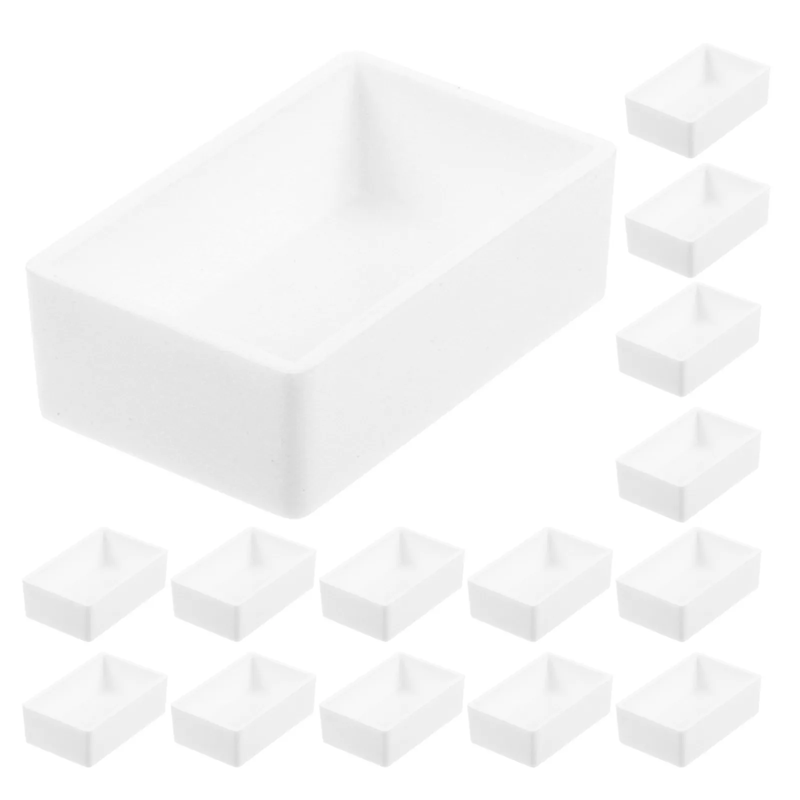 30Pcs Refillable Watercolor Half Pans White Plastic Palette Tray for DIY Solid Paints Gouache Portable Travel Watercolor Palette