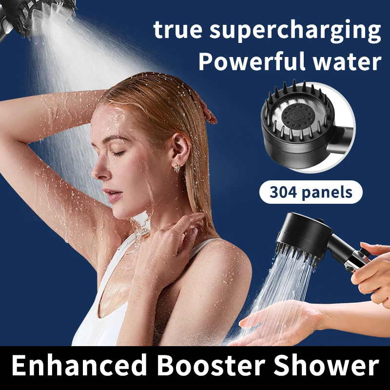 

3-speed Adjustable Showerhead High-pressure Water-saving, One Stop Showerhead, Water Massage Showerhead Bathroom ac