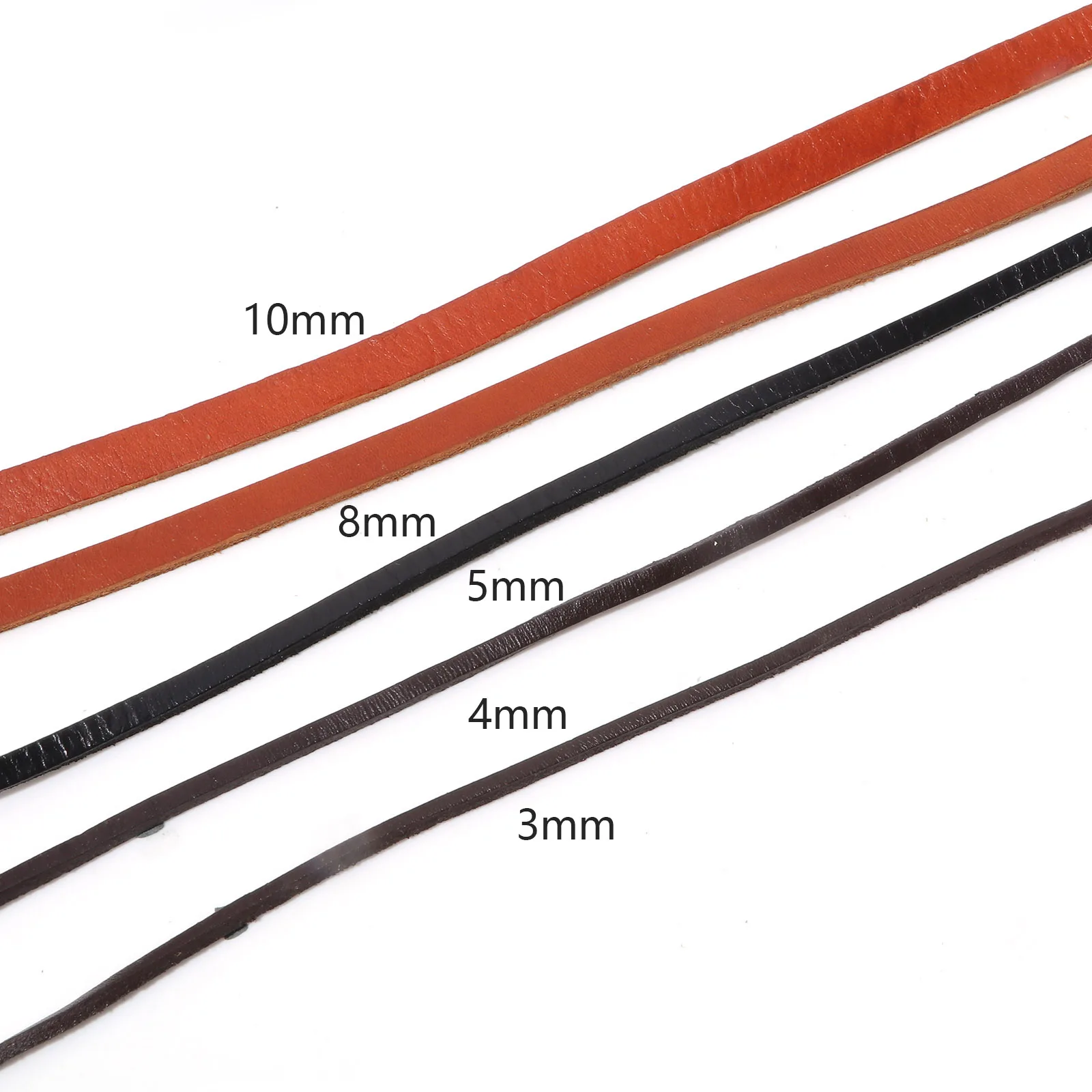 Corde de bijoux en cuir de vache, 100cm, 1 pièce, pour bricolage, Bracelet pour hommes et femmes