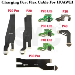 Puerto de carga USB para Huawei P20, P30, P40 Lite, P20 Pro, P30, P40 Pro, Conector de base, Cable flexible, nuevo, 1 ud.