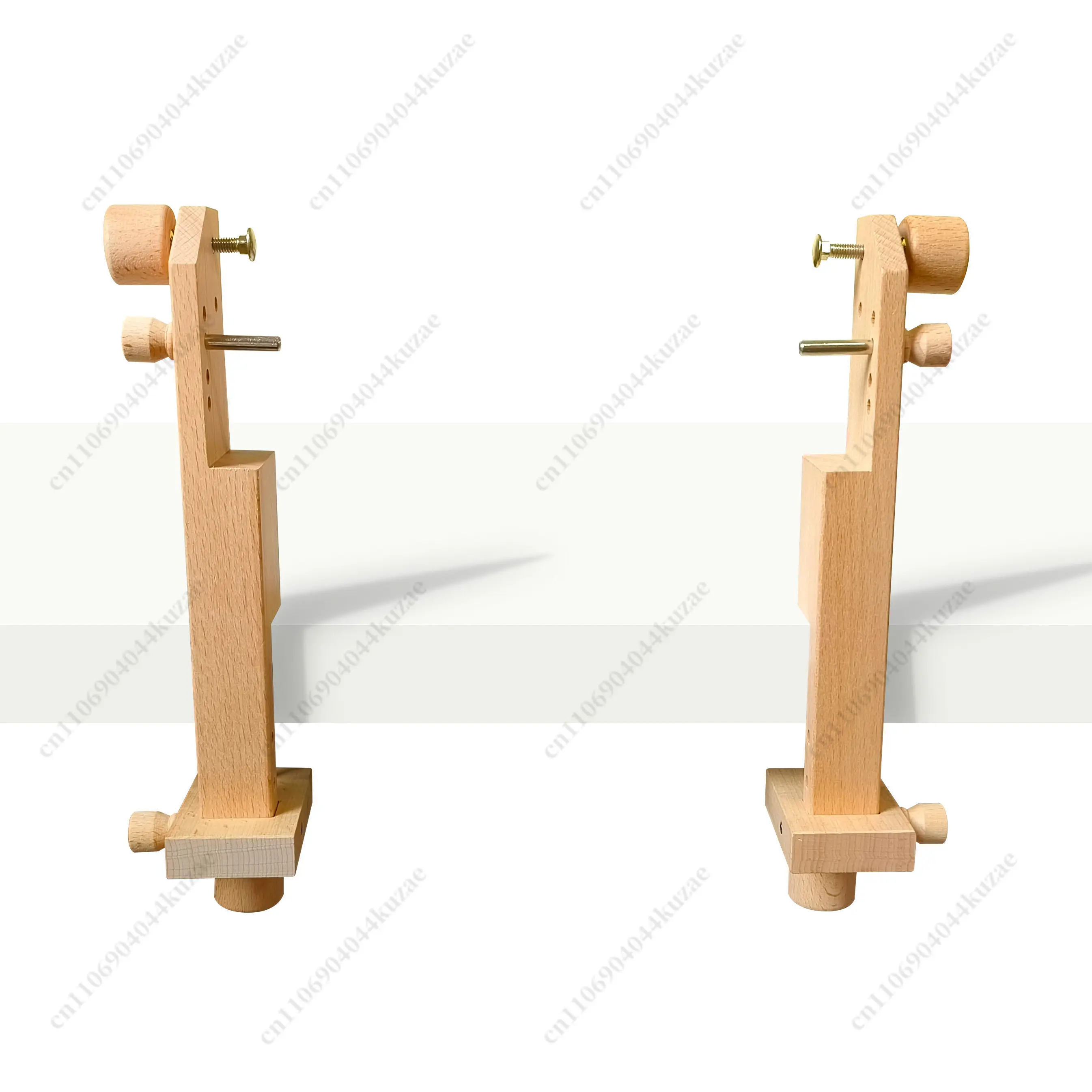 

Beech Solid Wood Adjustable Embroidery Frame with Table Side Clip, Handheld Stretch Rack for Household Embroidery