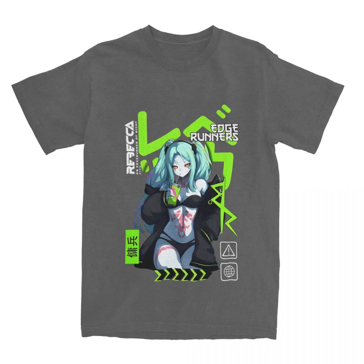 رجل تي شيرت ريبيكا سايبر سيتي حواف العدائين تي شيرت تتجه الصيف تي شيرت Y2K مضحك نمط القطن تنفس #3